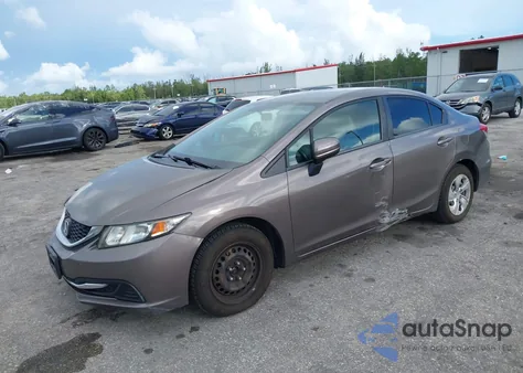 2015 Honda Civic Lx из США, поврежденный, VIN 19XFB2F54FE275065